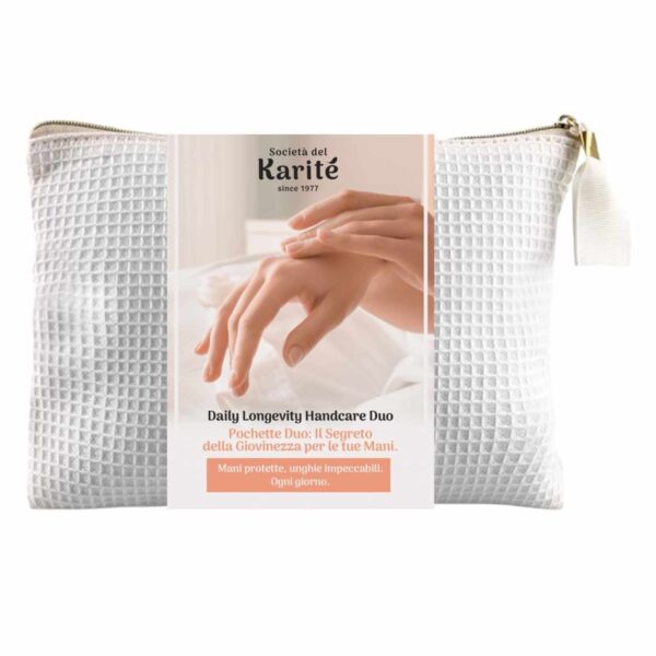 Pochette protezione mani solari e burro di Karité